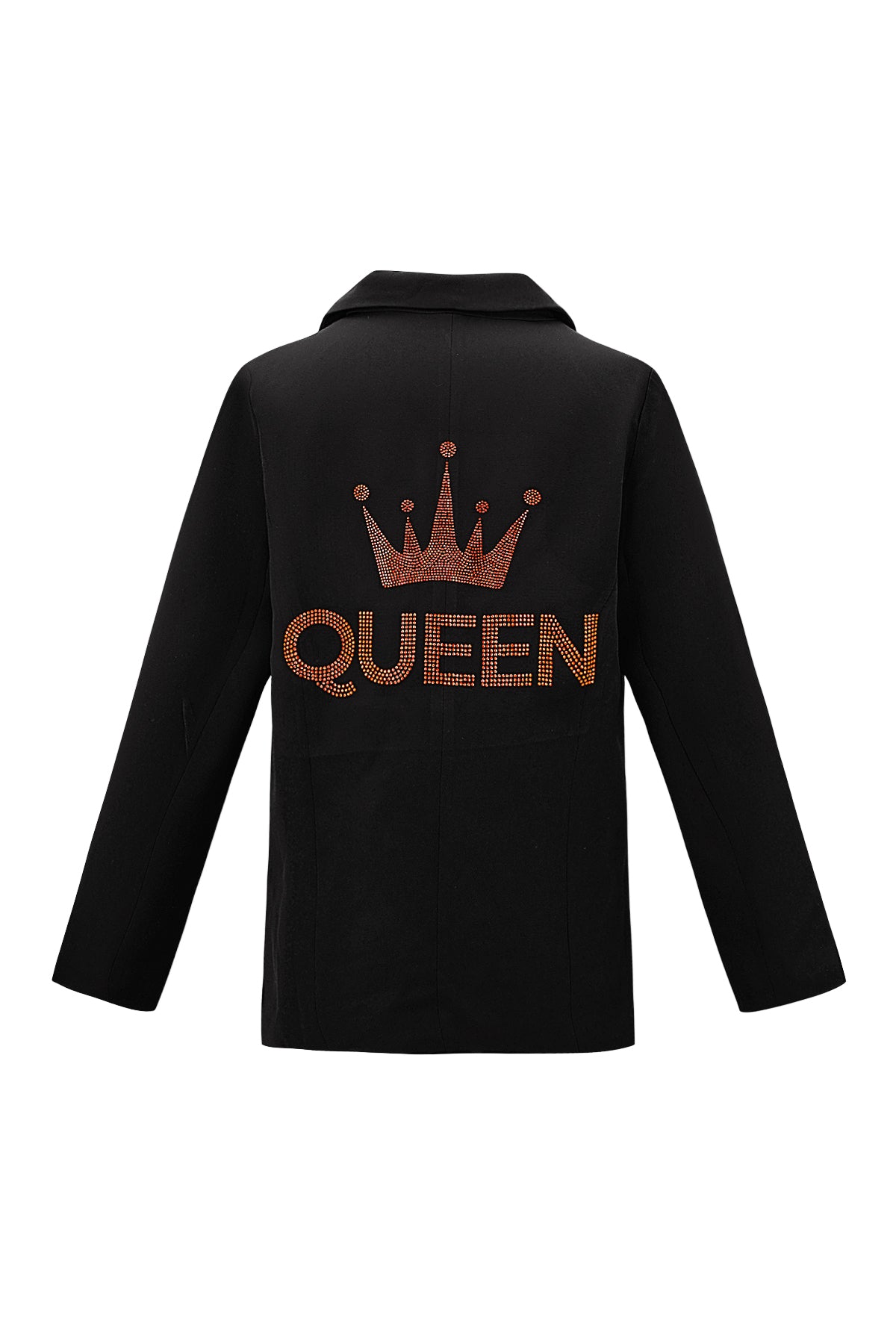 Damen Anzugjacke Krone-Stickerei | Polyester | Schwarz