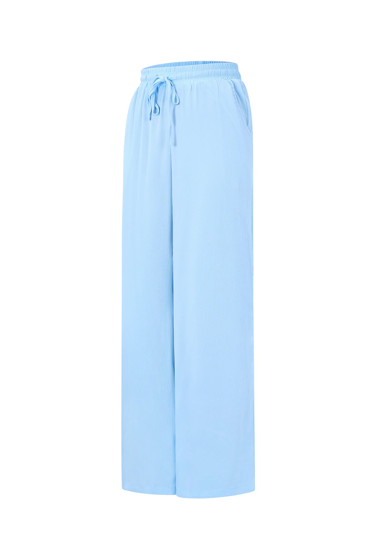 damen hose gerade uni | polyester | mehrfarbig
