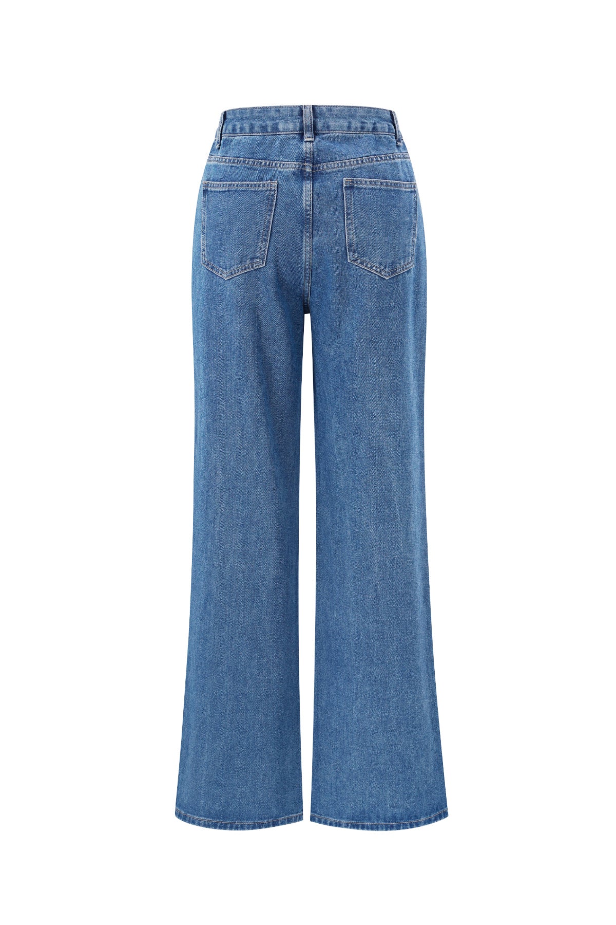 damen jeans herzstickerei | baumwolle | blau