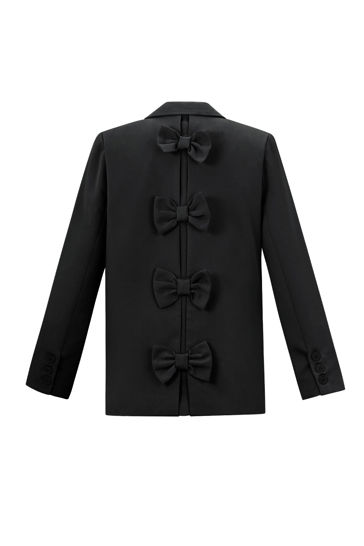 Polyester Damen Anzug-Set Tailliert Schleifen-Detail