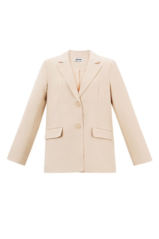 Polyester Damen Anzug-Set Tailliert Schleifen-Detail
