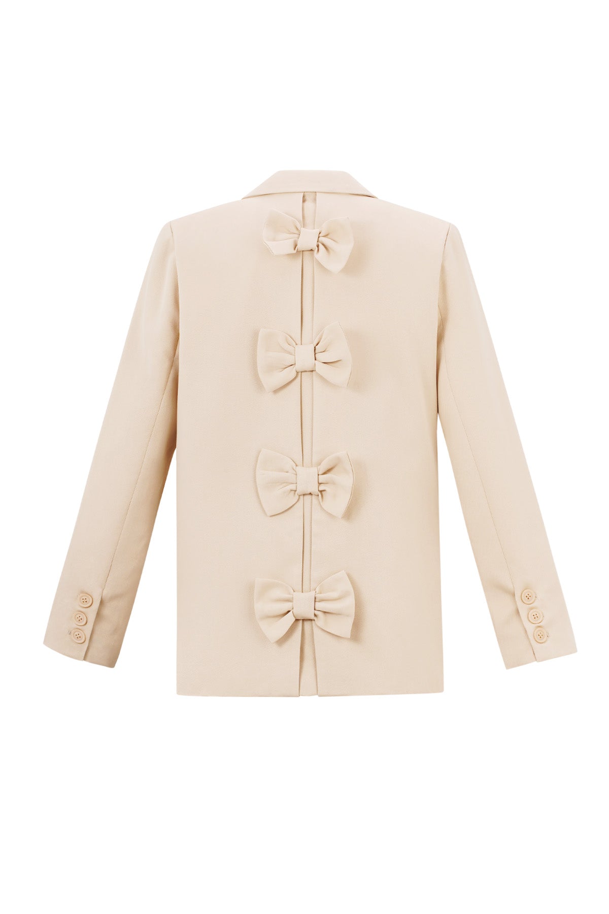 Polyester Damen Anzug-Set Tailliert Schleifen-Detail