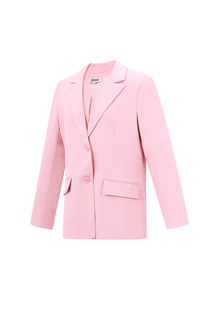 Polyester Damen Anzug-Set Tailliert Schleifen-Detail