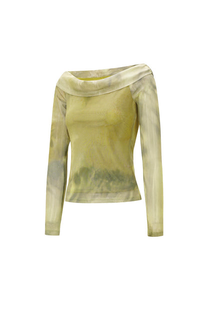 Damen Langarmshirt Vollton Zeitlos | Polyester | Grün