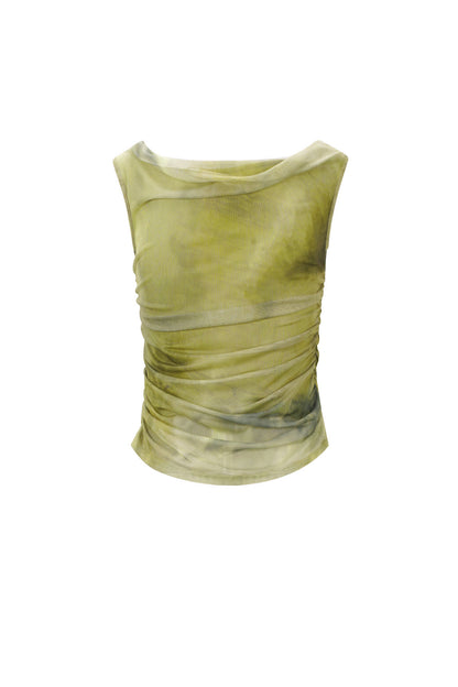 Damen Top Transparent Sommer | Polyester | Rosa