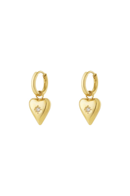 Damen Ohrringe Geburtsstein Strass 14K | Edelstahl vergoldet | Monatssteine