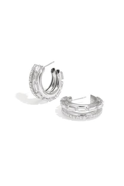 Eisen Creolen Kreis Elegante Weihnachten Luxuriöse Serie Damen Schmuck