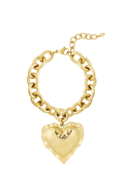 Damen Armband Herz Elegant | Edelstahl | Gold- und Silberfarbe