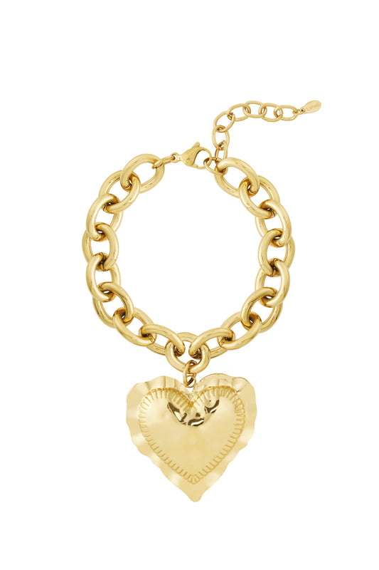 Damen Armband Herz Elegant | Edelstahl | Gold- und Silberfarbe