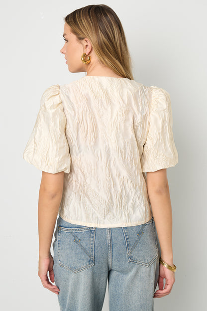 Damen Top Kurzarm Unifarben | Polyester | Rosa