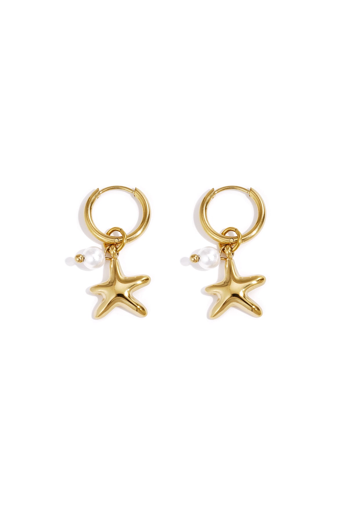 damen ohrringe meeresstern | edelstahl | gold & silber
