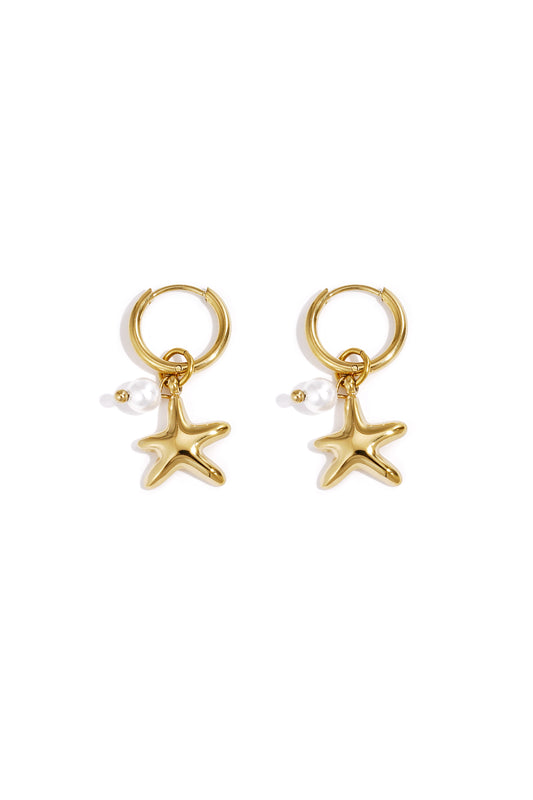 Damen Ohrringe Meeresstern | Edelstahl | Gold & Silber