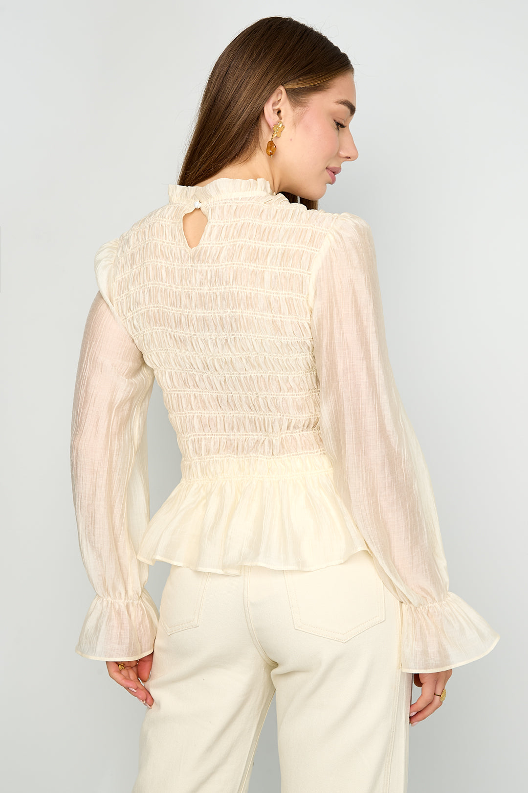Damen Top Nylon Vollton | Nylon | Mehrfarbig