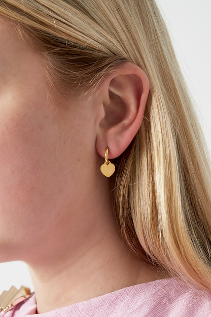 Damen Ohrstecker Herz Subtil | Edelstahl | Gold & Silber