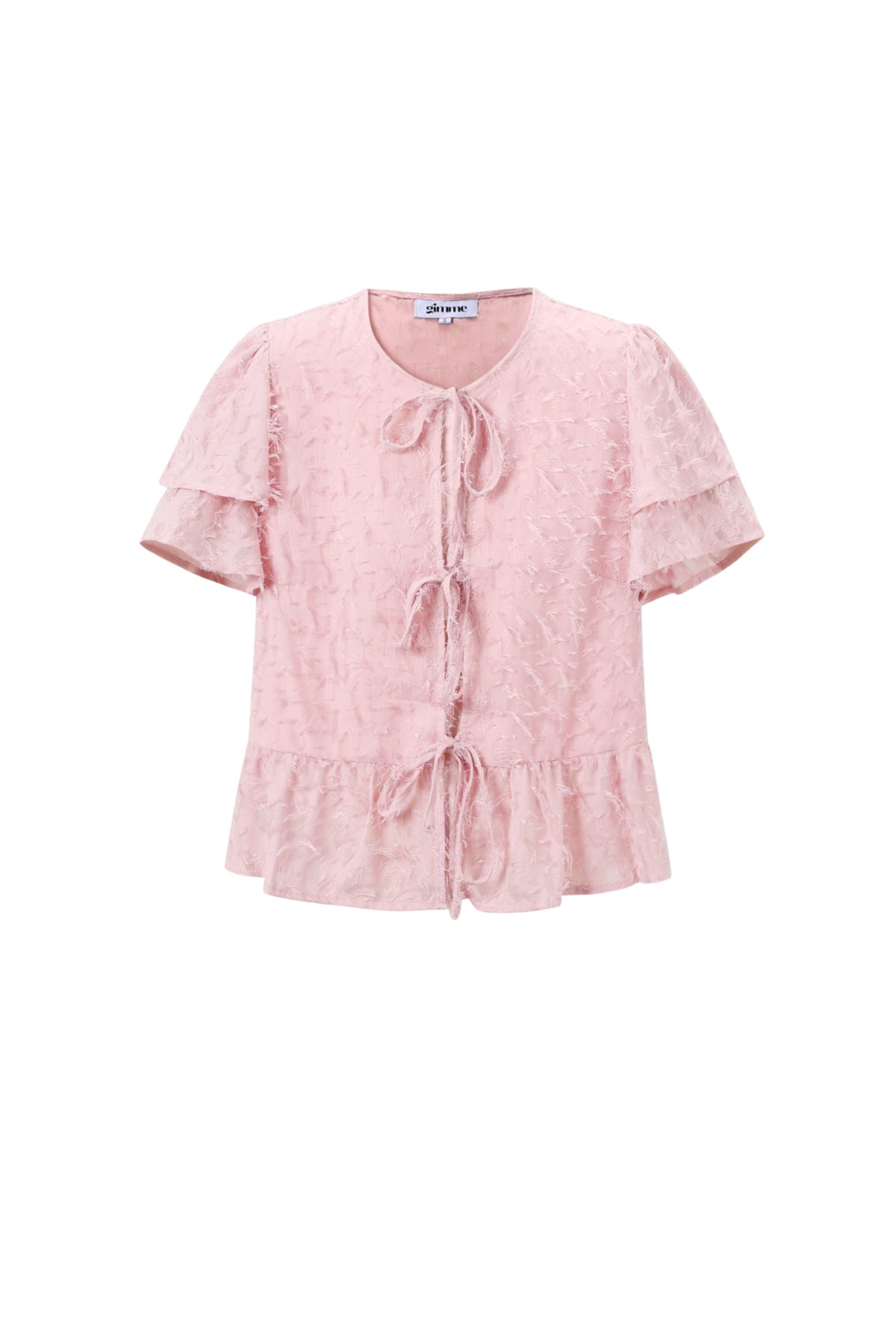 damen top kurzarm bindung | polyester | mehrfarbig