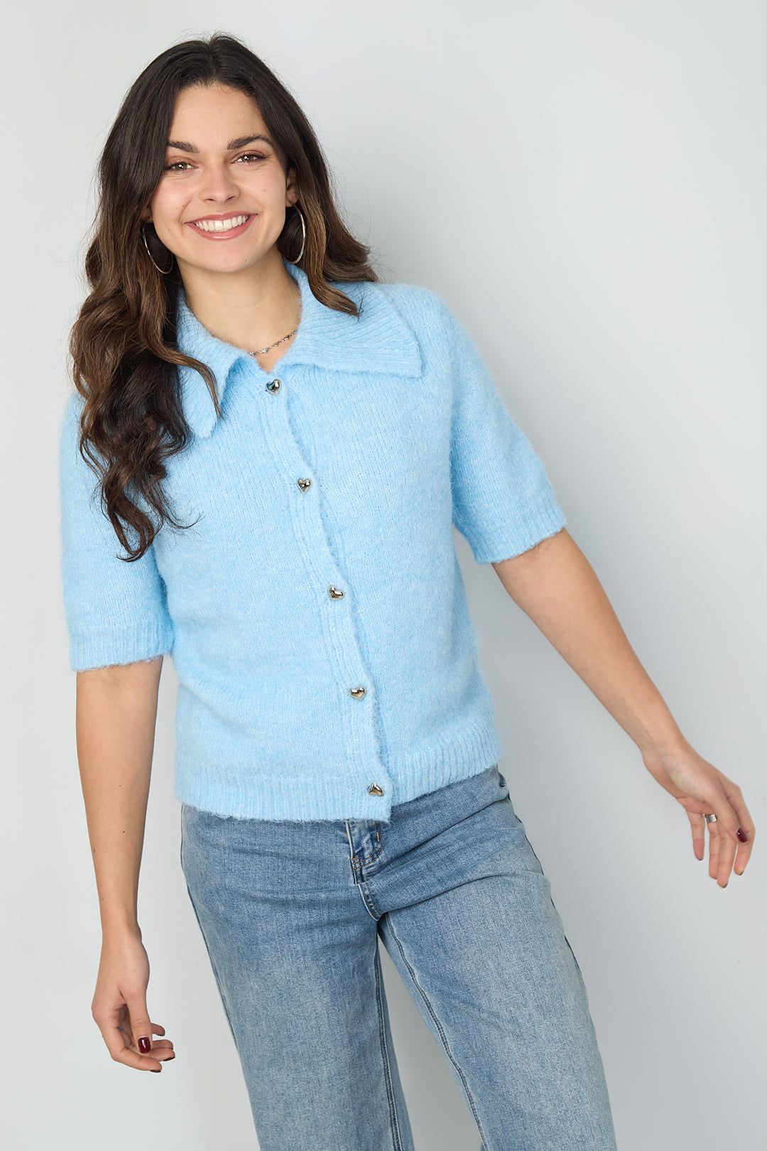 Damen Stricktop Amore Frühling | Polyester | Mehrfarbig