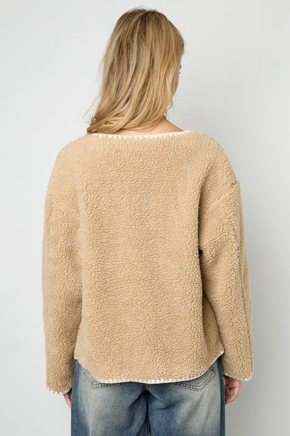 Damen Jacke Farbkontrast | Polyester | Mehrfarbig