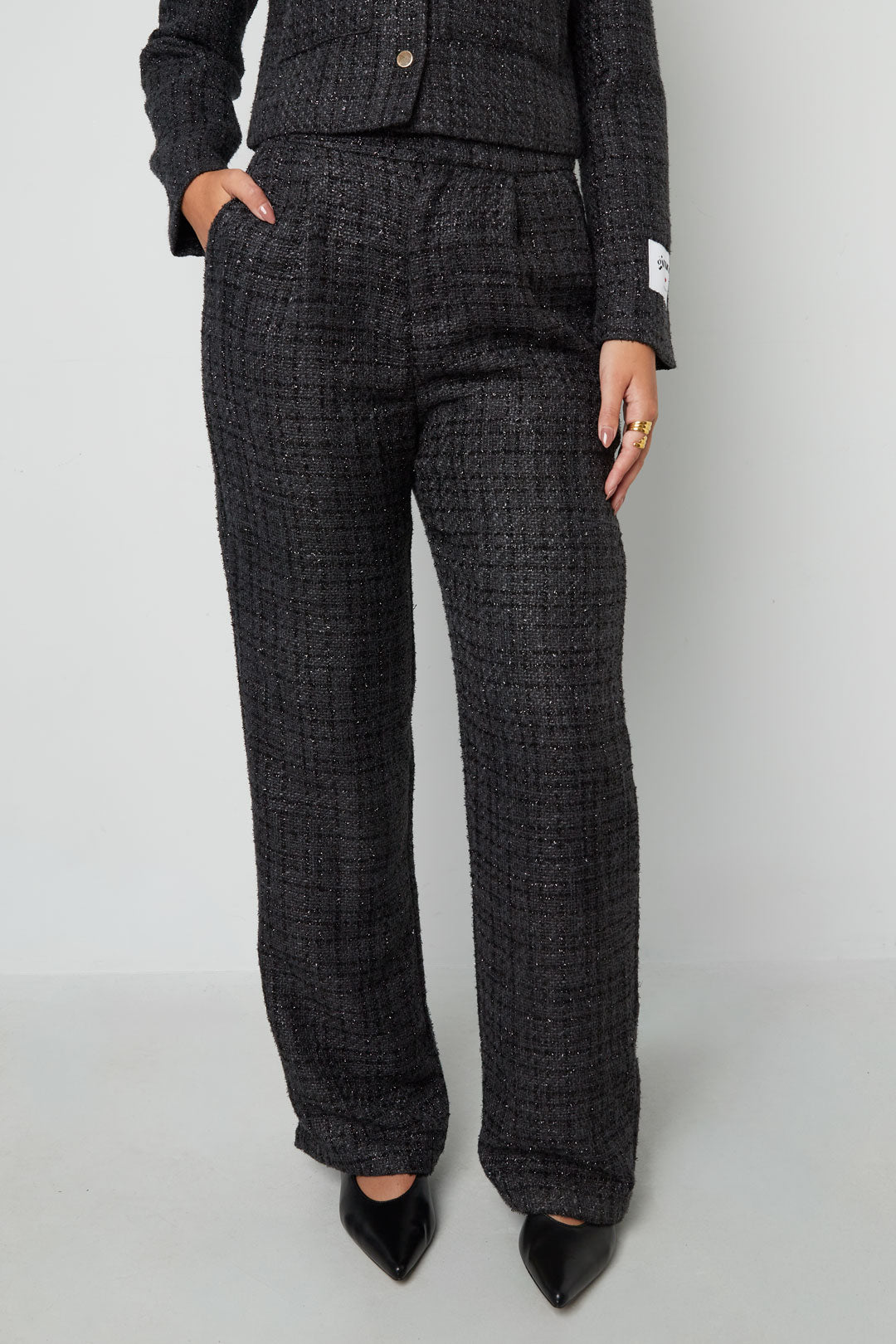 damen hose karomuster | polyester | mehrfarbig