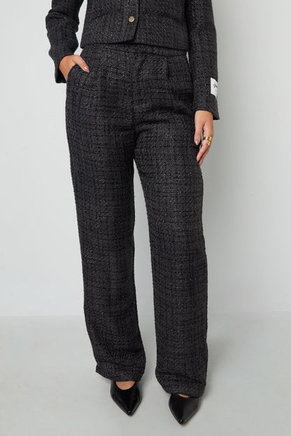 Damen Hose Karomuster | Polyester | Mehrfarbig
