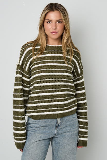 Damen Strickpullover Classic | Polyester | Mehrfarbig