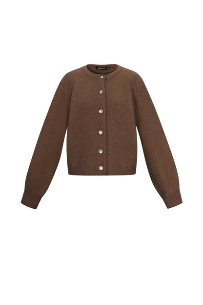 Damen Cardigan Gestrickt Elegant | Polyester | Mehrfarbig