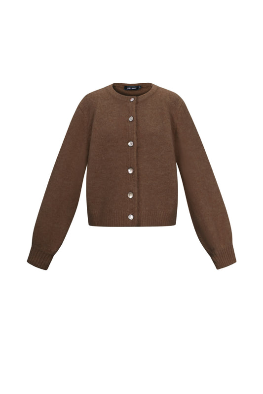 Damen Cardigan Gestrickt Elegant | Polyester | Mehrfarbig