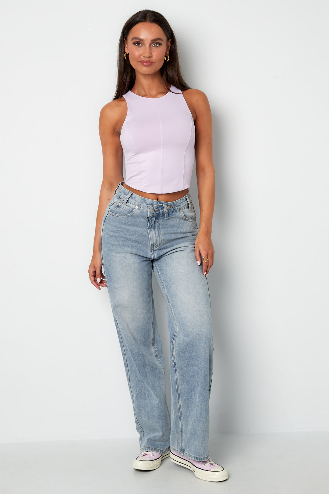 Damen Top Ärmellos Einfarbig | Nylon | Mehrfarbig