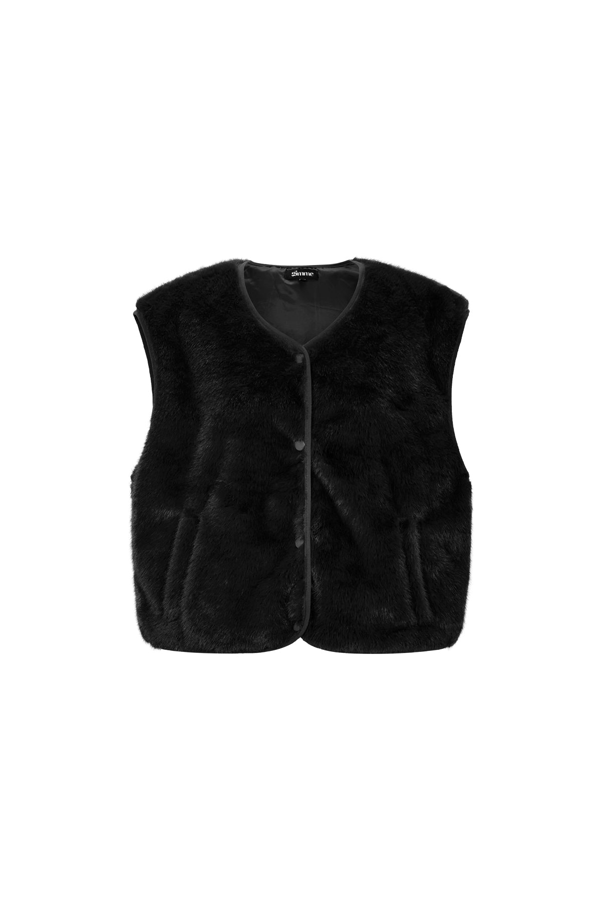 damen weste kunstpelz | polyester | mehrfarbig
