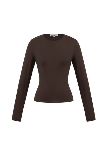 Damen Langarmshirt Strick Nylon Purpur | Nylon | Mehrfarbig