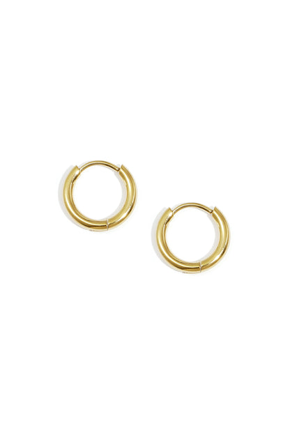Damen Creolen Klein Minimalistisch | Edelstahl | Goldfarbe & Silberfarbe