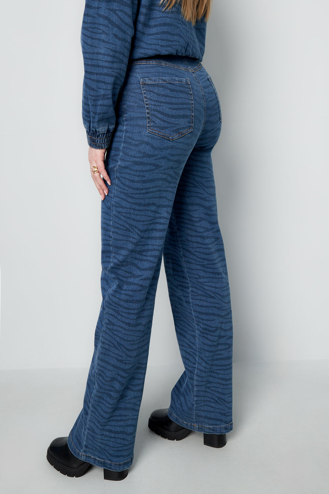 damen jeans indigo | baumwolle | blau