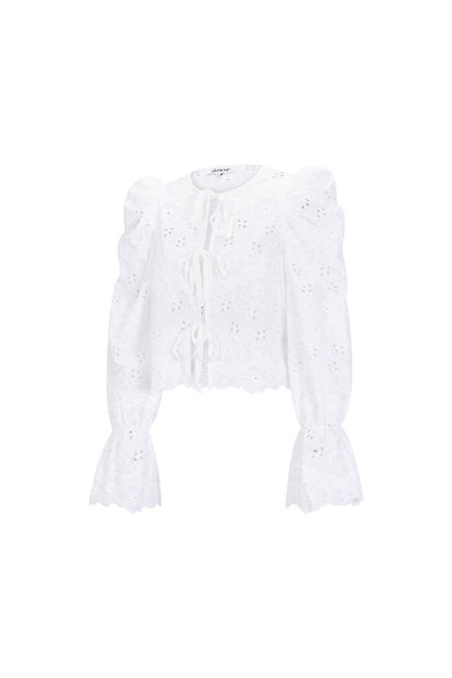 Damen Langarmshirt Baumwolle | Baumwolle | Weiß
