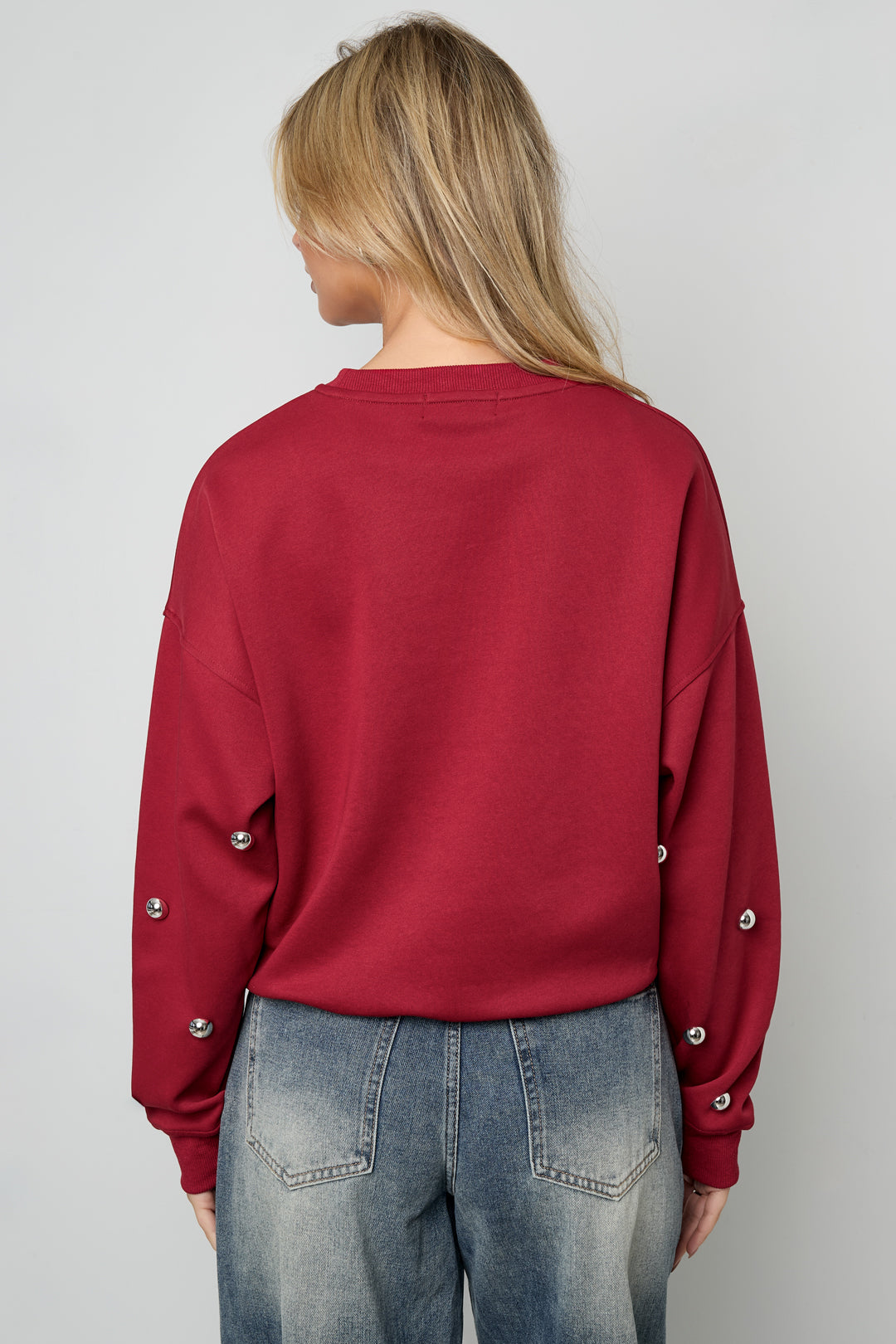 damen pullover tupfen | baumwolle | mehrfarbig