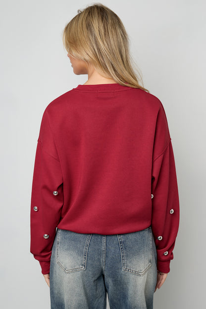 Damen Pullover Tupfen | Baumwolle | Mehrfarbig