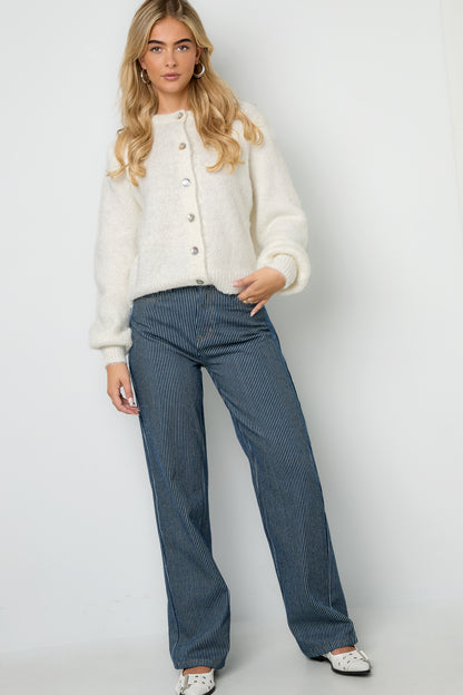 Damen Hose Streifen Baumwolle | Baumwolle | Blau