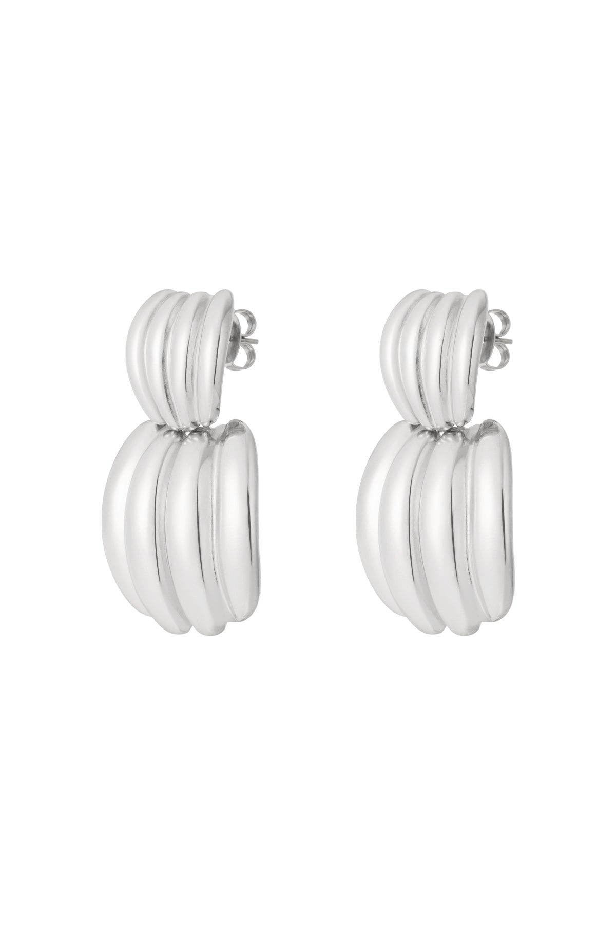 damen ohrstecker geometrisch edel | edelstahl | gold & silber