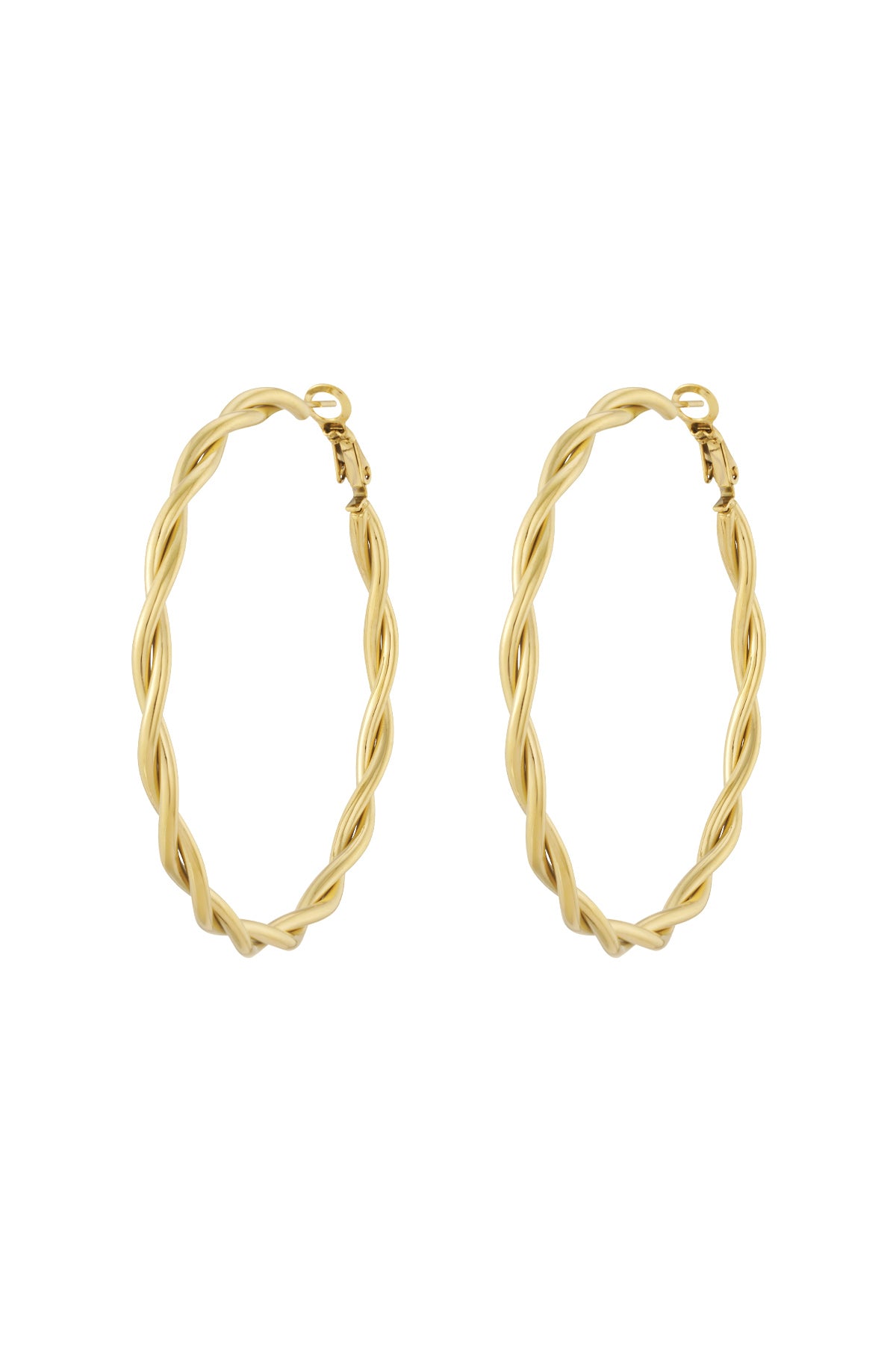 damen creolen kreis | edelstahl | gold & silber