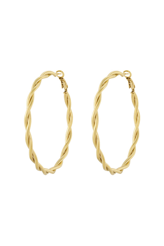 Damen Creolen Kreis | Edelstahl | Gold & Silber
