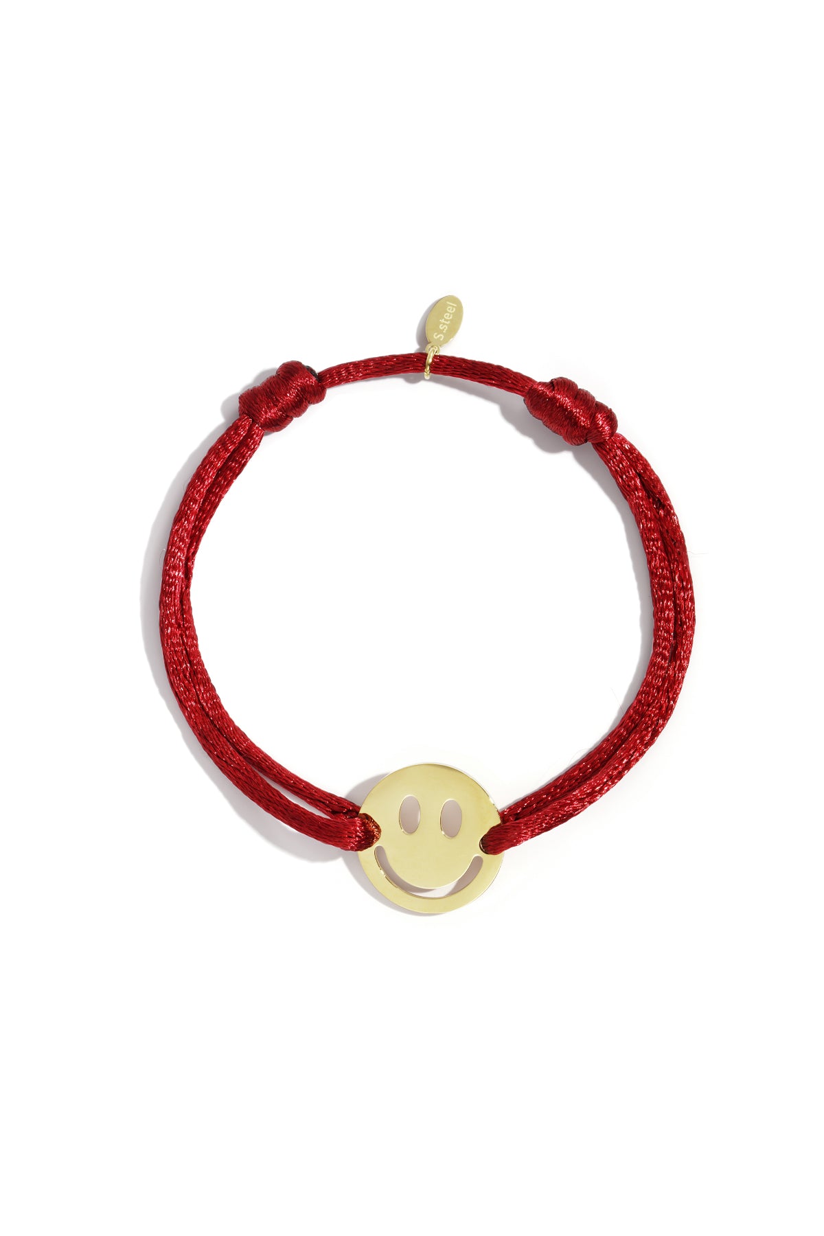 Satinarmband mit Smiley
