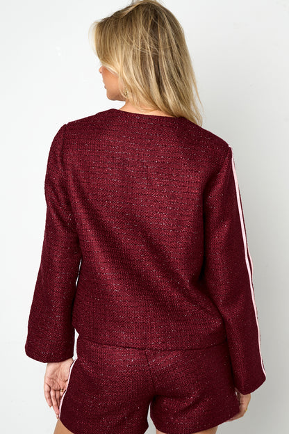 Damen Jacke Plaid Elegant | Polyester | Mehrfarbig
