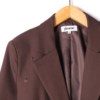 Damen Blazer Vollton | Büroalltag | Braun & Creme bis XL