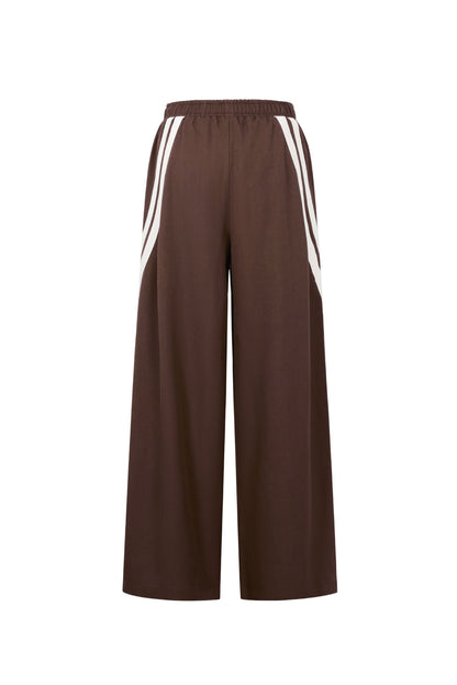 Damen Hose Gestreift | Polyester | Mehrfarbig