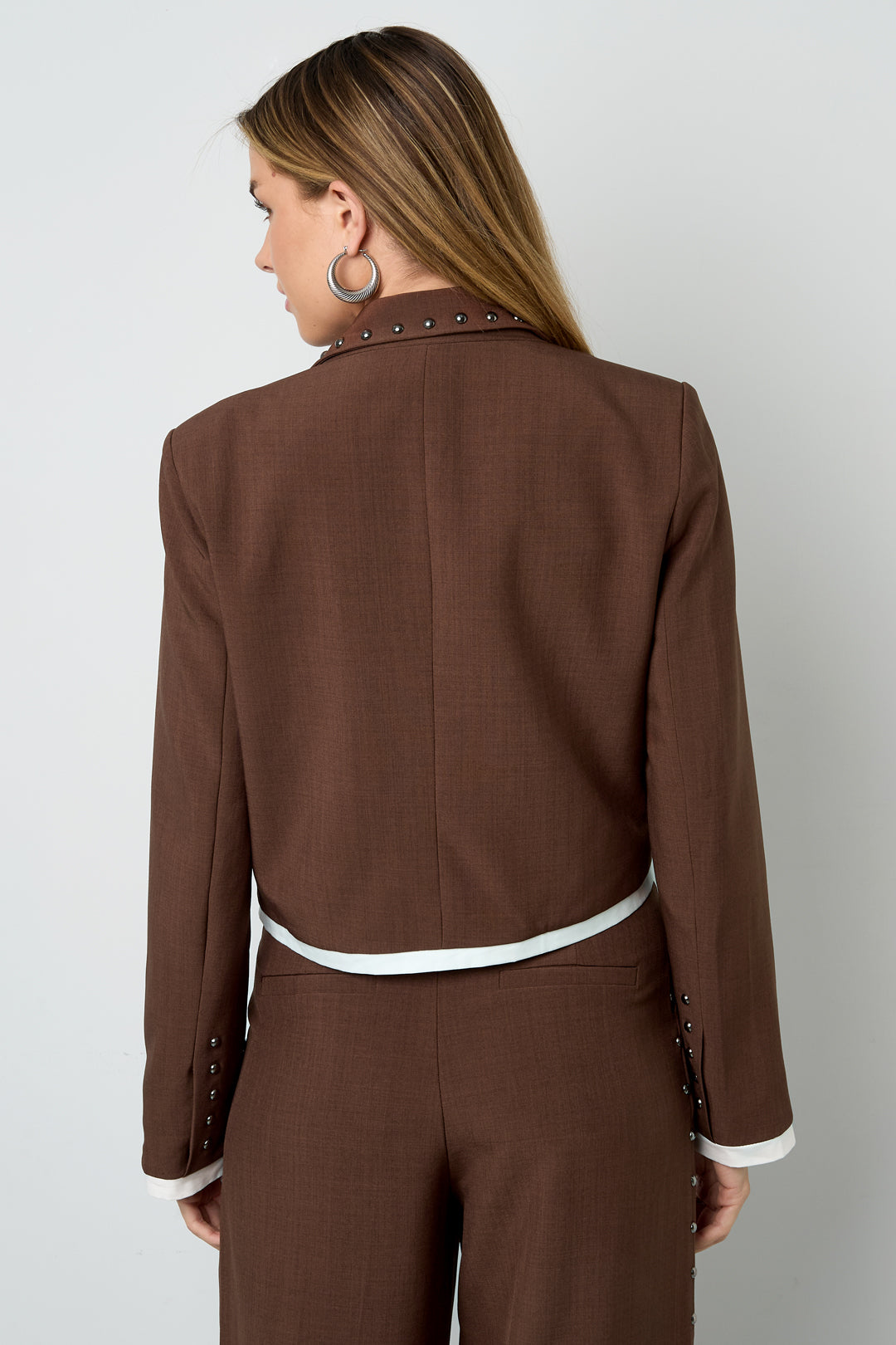 damen anzug gewebt herbst | polyester | mehrfarbig