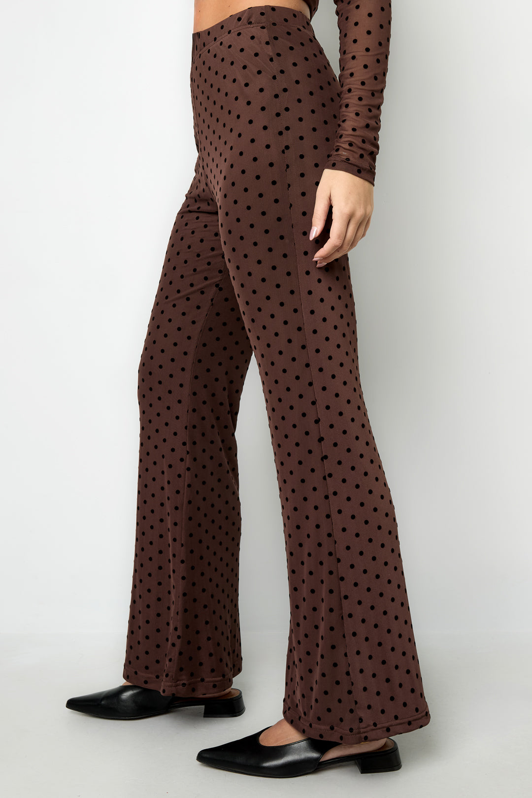 Damen Hose Tupfen Elegant | Polyester | Mehrfarbig