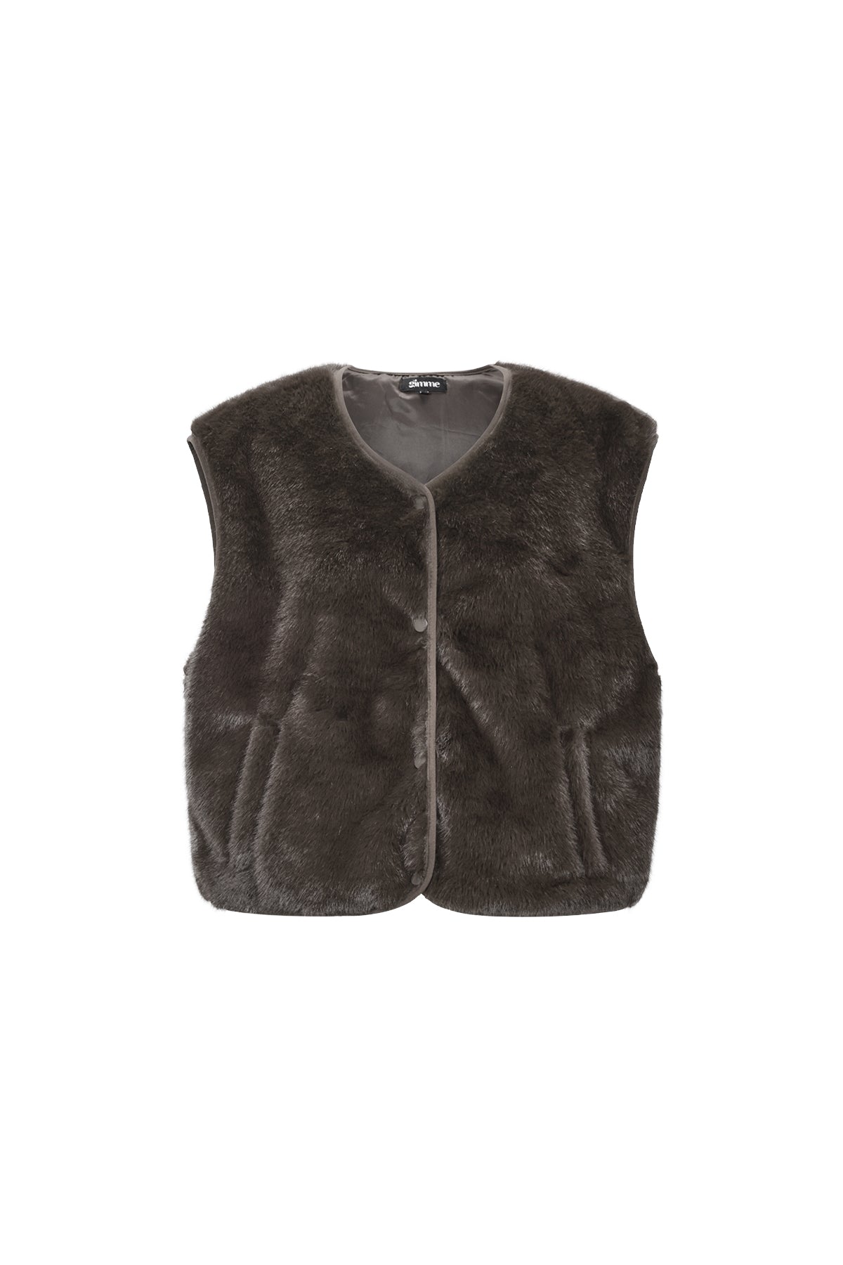 Damen Weste Kunstpelz | Polyester | Mehrfarbig