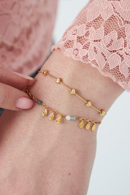 Herzreihenarmband
