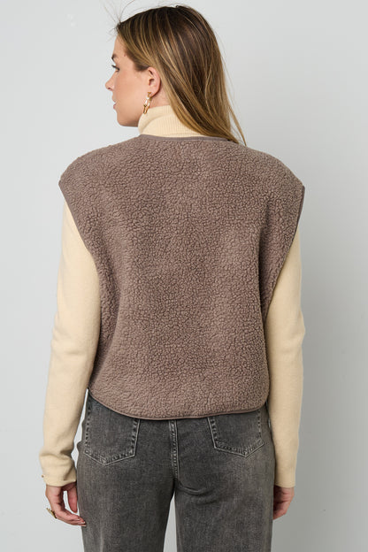Damen Weste Unifarben Elegant | Polyester | Mehrfarbig