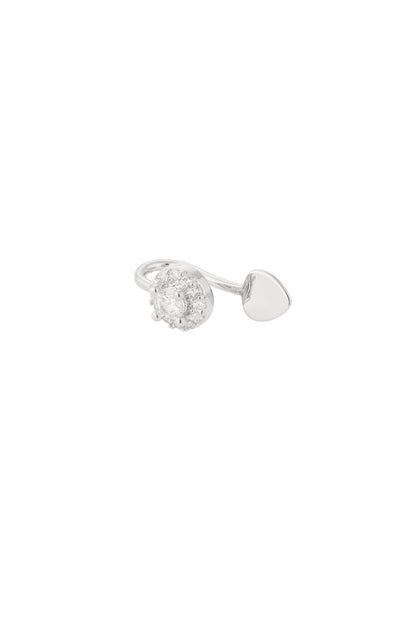 Damen Ear Cuff & Nasenmanschette Glitzernd Zirkon | Kupfer | Goldfarbe & Silberfarbe