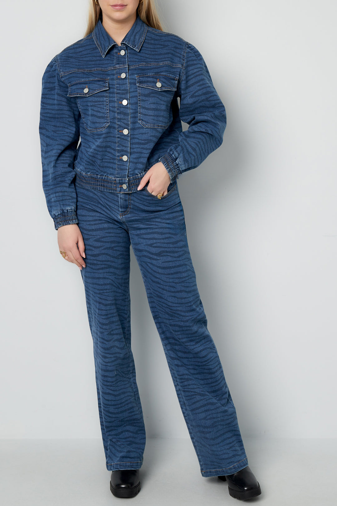 damen jeans indigo | baumwolle | blau