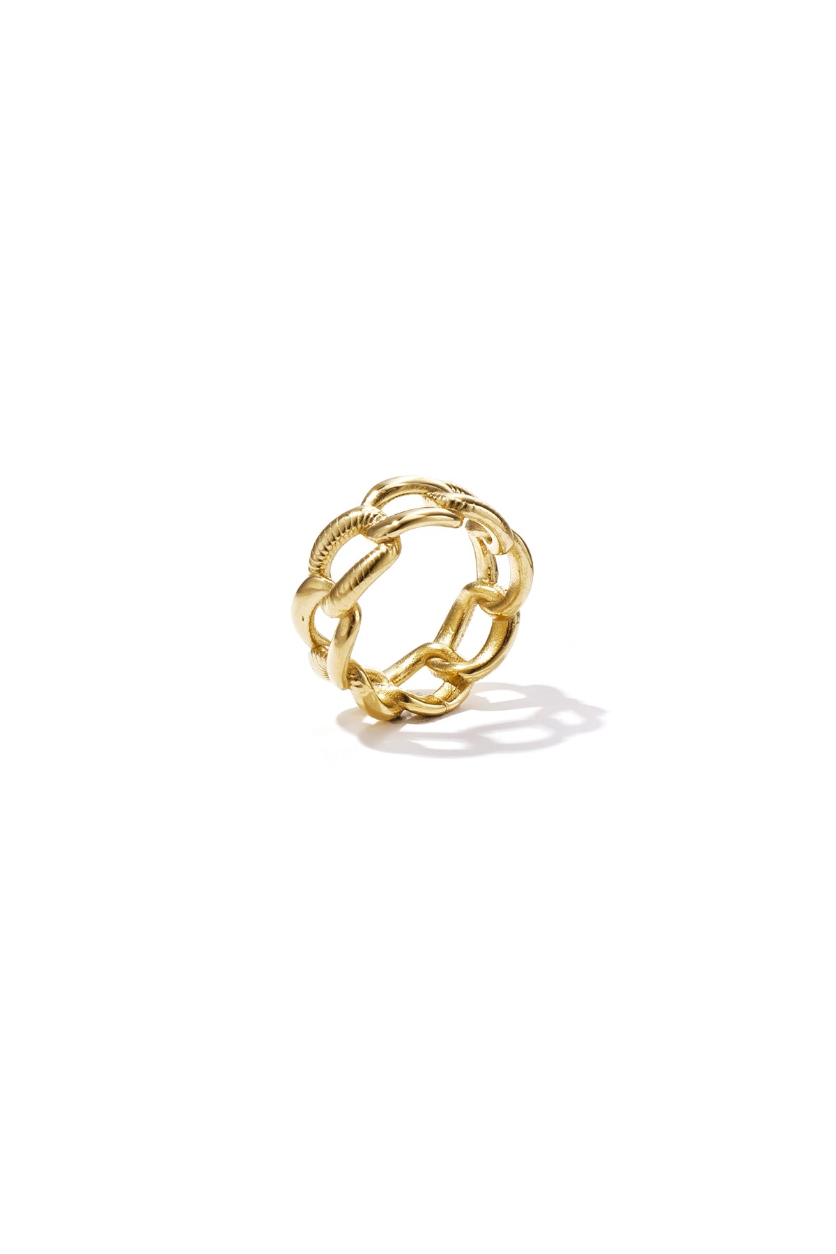 ring mit großen gliedern